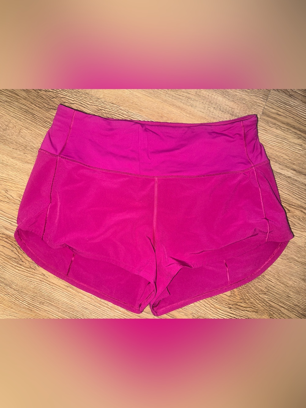 Women's Hot Pink Athletic Shorts
